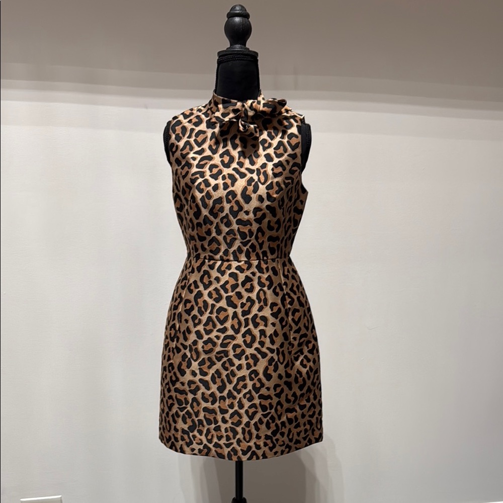 Kate Spade Brown Leopard Print Mini Dress